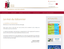 Tablet Screenshot of barreau-bourges.com